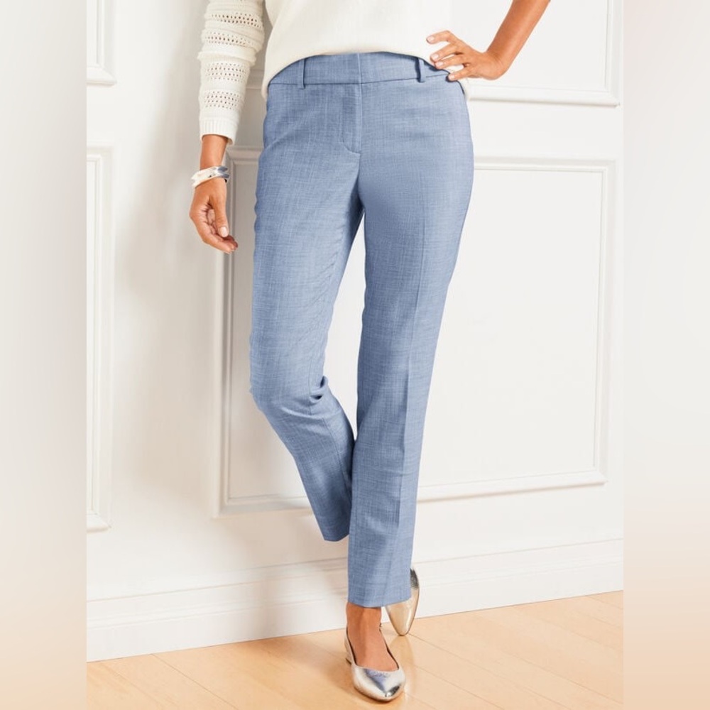 NWOT Talbots Hampshire Ankle Pant Size 12P Invisiflex Comfort Waist Technology